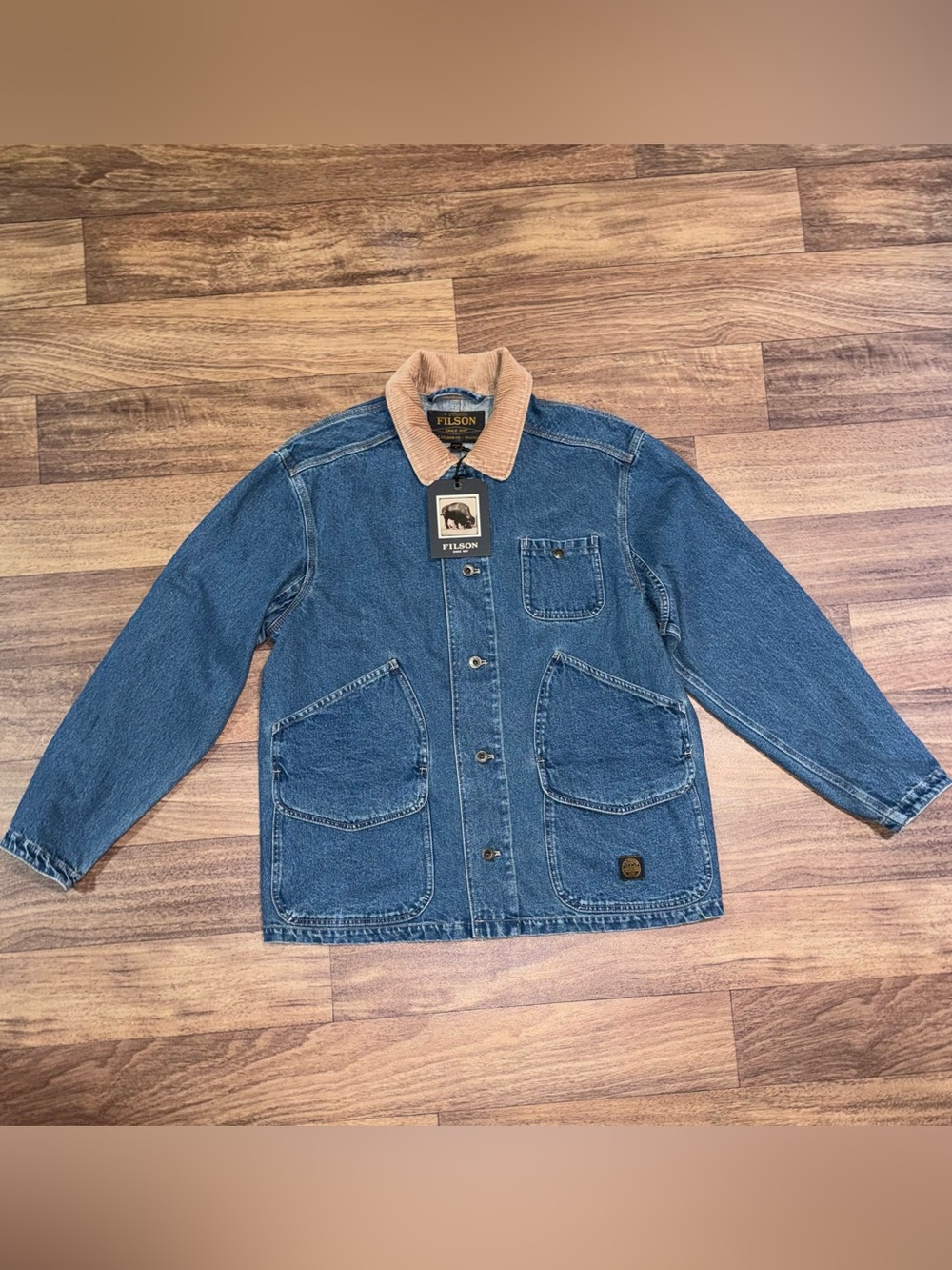 NWT Filson 11-Oz Outfitter In Light Indigo Jacket - Picture 4 of 9